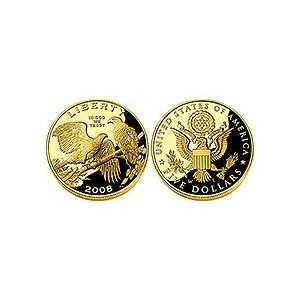  2008   BALD EAGLE   PROOF $5.00 GOLD COIN (LIMITED TO 