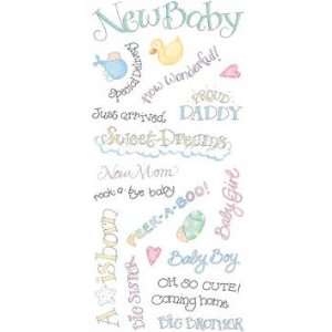  Me & My Big Ideas Sticker Sheet Baby Sayings