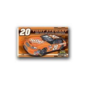  Tony Stewart #20 licensed NASCAR 3x5 Premier 2 Sided 