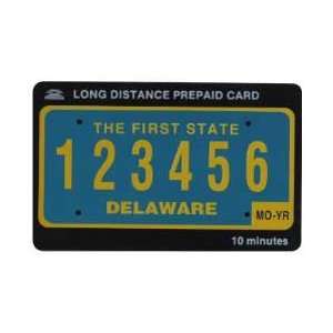  Collectible Phone Card Delaware License Plate The First 