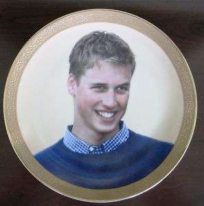 Prince William Portrait Plate   His Mothers Smile  