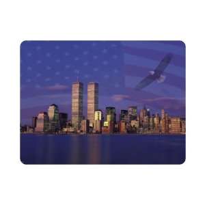 Brand New Twin Towers Mouse Pad American Flag #2 