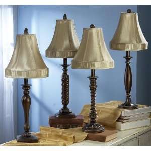  Set of 4 Traditional Candlestick Table Accent Lamps 23 