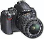 Nikon D3000 10.2MP Digital SLR Camera w/18 55MM Lens 018208097371 