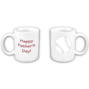  Happy Fathers Day Baseball Mug 