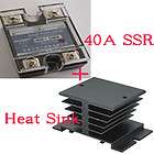 40A SSR Solid State Relay + Heat Sink DC3 32V Control AC24 480V