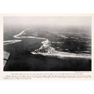  1930 Halftone Print Pensacola Florida Aerial Landscape US 