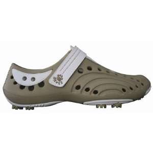  Dawgs GGS_Tan / White Girls Golf Spirit Athletic Shoe 