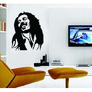 Large Bob Marley Black and White Wall Sticker Decal for Bedroom Living 