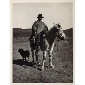  1931 Indian Man Limay River Valley Patagonia Argentina 
