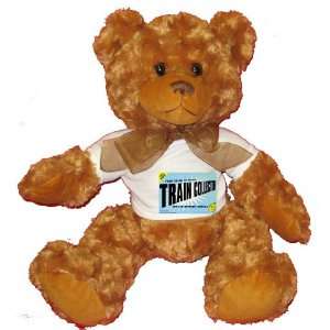   TRAIN COLLECTOR Plush Teddy Bear with WHITE T Shirt Toys & Games