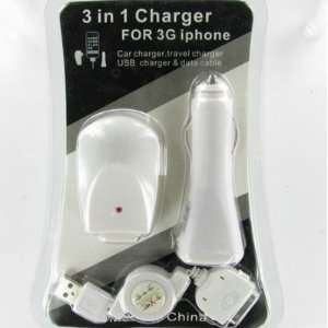   /iPod Nano 3 Nano 4 Nano 5 Touch 2 Touch 3 Video 3 in 1 White Charger