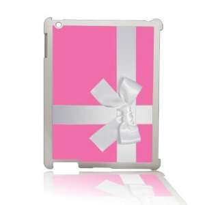  Hot Pink Box with Bow iPad 2/3 Case White 