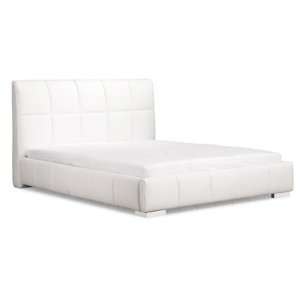    Zuo Amelie Leatherette White King Bed Patio, Lawn & Garden