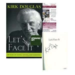    Kirk Douglas Autographed Lets Face It Book
