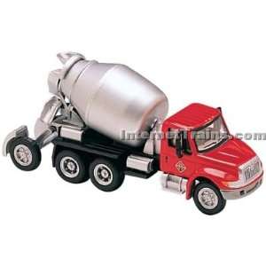   4300 4 Axle Cement Mixer Truck   Red/Silver Toys & Games