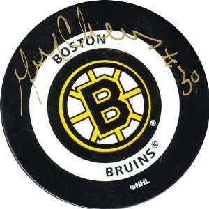   Pond Boston Bruins Gerry Cheevers Autographed Puck