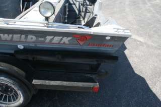 1998 Landau WeldTek 2069MV 20 Wide Jon River Fishing Aluminum Boat 