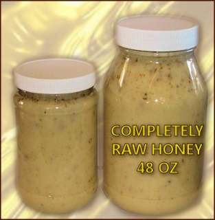 COMPLETELY RAW HONEY 48 OZ NOT FILTERED AT ALL HEALTHY  