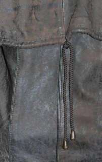 BROWN German Bavarian Party Dress LEATHER JACKET 36 8 S  
