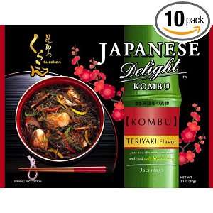 Japanese Delight Premium Kombu , 3.1 Ounce Packets (Pack of 10 