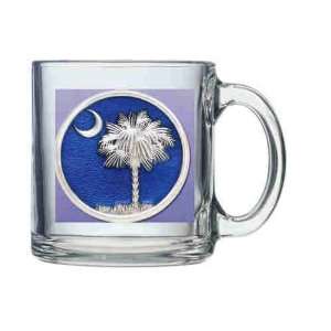    South Carolina Palmetto Tree Glass Coffee Mug