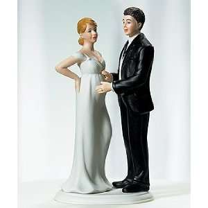  Pregnant Bride Cake Topper   Expecting Bridal Couple 