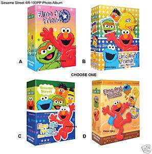 Sesame Street Elmo Cookie Monster 4R Photo Album 100 BN  