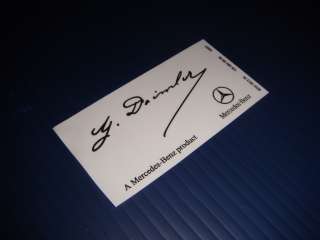 Mercedes Benz G Daimler Signed Windshield Decal Sticker  