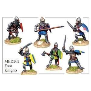  28mm Historicals   Medieval Foot Knights Attacking Toys & Games