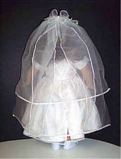 DOLL CLOTHES FIT AMERICAN GIRL COMMUNION GOWN & VEIL  