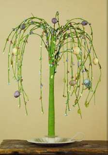 Easter Tree Spring Vintage Look Weeping Willow with Eggs by Honey & Me 