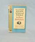   Sonnets, Songs, and Poems of William Shakespeare. 1951 Pocket Book