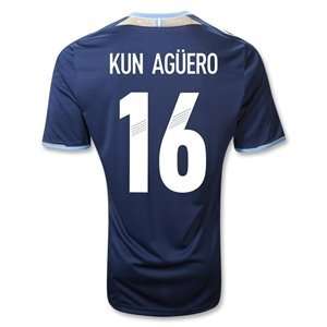   Argentina 11/12 KUN AGUERO Away Soccer Jersey