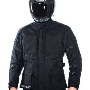 AGV Sport Telluride Mens Waterproof Harley Motorcycle Jacket   Black 