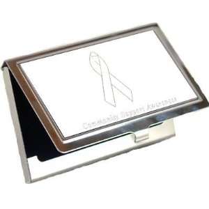 Community Support Awareness Ribbon Business Card Holder