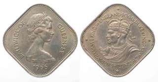 GUERNSEY 10 Shillings 1966 WILLIAM THE CONQUEROR Cu Ni XF # 68606 