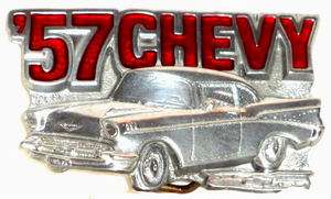 57 CHEVY BELT BUCKLE BY GREAT AMERICAN  