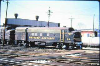 Railroad Duplicate Slide Western Maryland WM 59 Hagerstown MD Feb 1972 