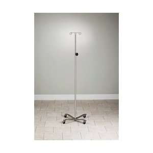  Clinton Economy Stainless Steel IV Pole With Detachable 