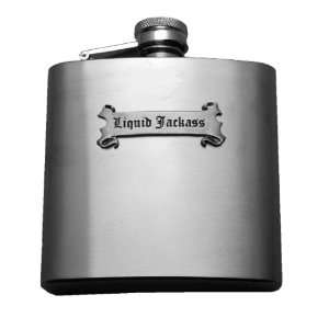  Liquid Jackass 6oz Stainless Steel Flask 