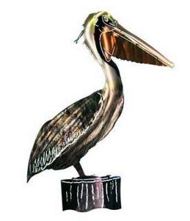 Awesome ~ 3 D PELICAN OUTDOOR WALL ART ~ STEEL ~16 X 20  