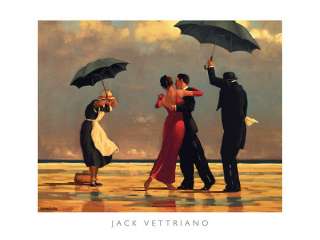 The Singing Butler Jack Vettriano Love Umbrella Print 31.5x23.5  