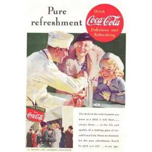   1937 Coca Cola Refreshment time  after school. Coca Cola Books