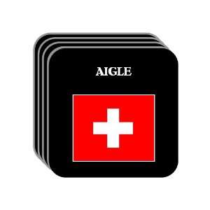 Switzerland   AIGLE Set of 4 Mini Mousepad Coasters 