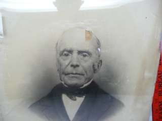 EARLY 1800s photo scarry large grump old man 1700s ??  