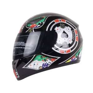  Las Vegas Rider Ii Black Motorcycle Helmet Dot (Large 