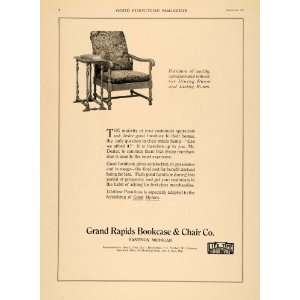  1919 Ad Grand Rapids Bookcase & Chair Hastings Michigan 