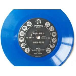   NEAL ARDEN Pye Zodiac Series Aquarius 7 blue vinyl Neal Arden Music