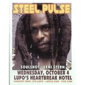 Steel Pulse Concert Flyer Providence reggae